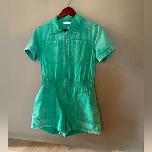 Green Romper - fits like a small